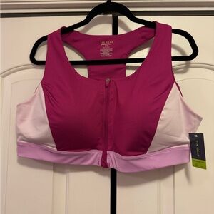 Tek Gear Women's Fuchsia and Light Pink Sports Bra